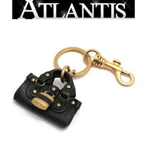 Chloe Paddington Bag Charm Key Ring Black Gold
